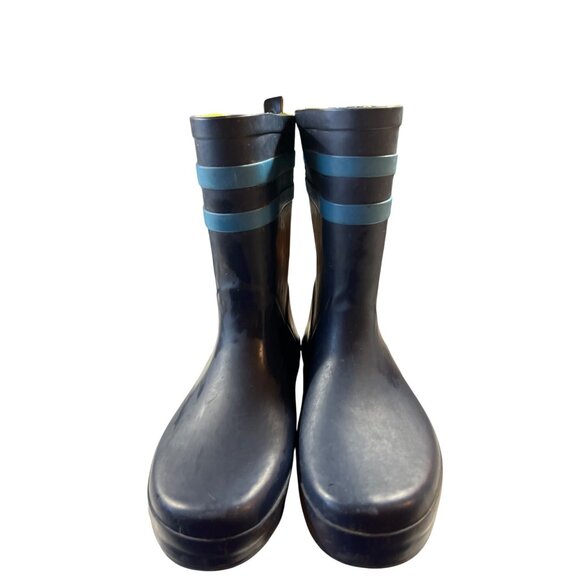 Gymboree Kids Rain Boots Size 2 Navy Blue Rubber - Picture 2 of 6